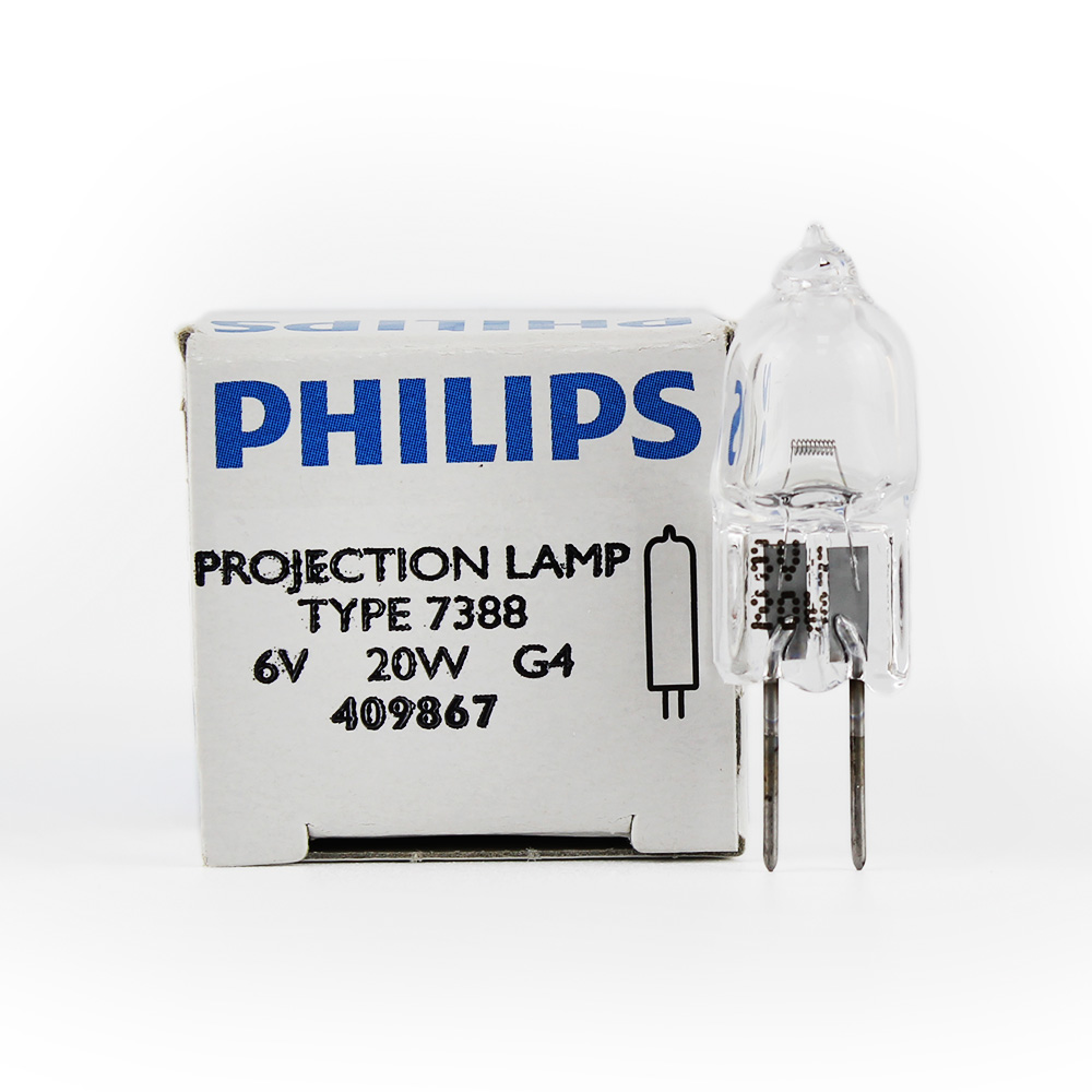 Philips 7388 6V 20W G4 microscope ophthalmoscope light bulb 